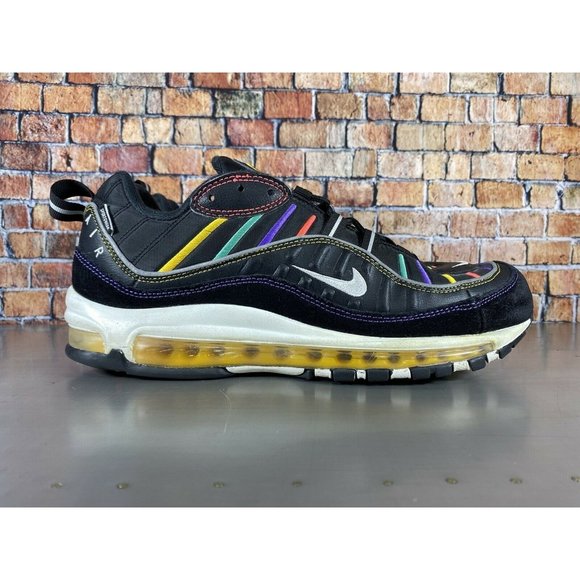 Nike Air Max 98 PRM Premium Martin Running Shoes Black Size 10.5 BV0989-023 - Picture 1 of 10